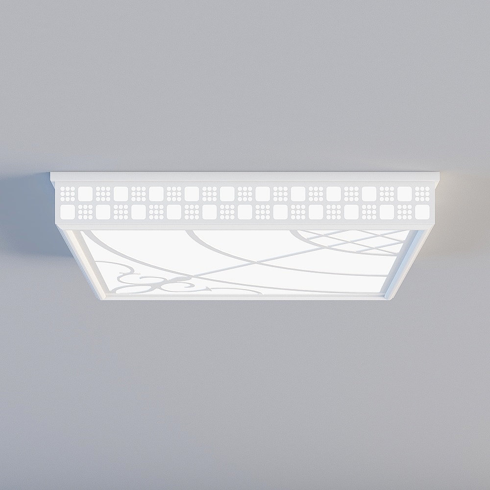 白色-高边灯-布拉诺角3D模型