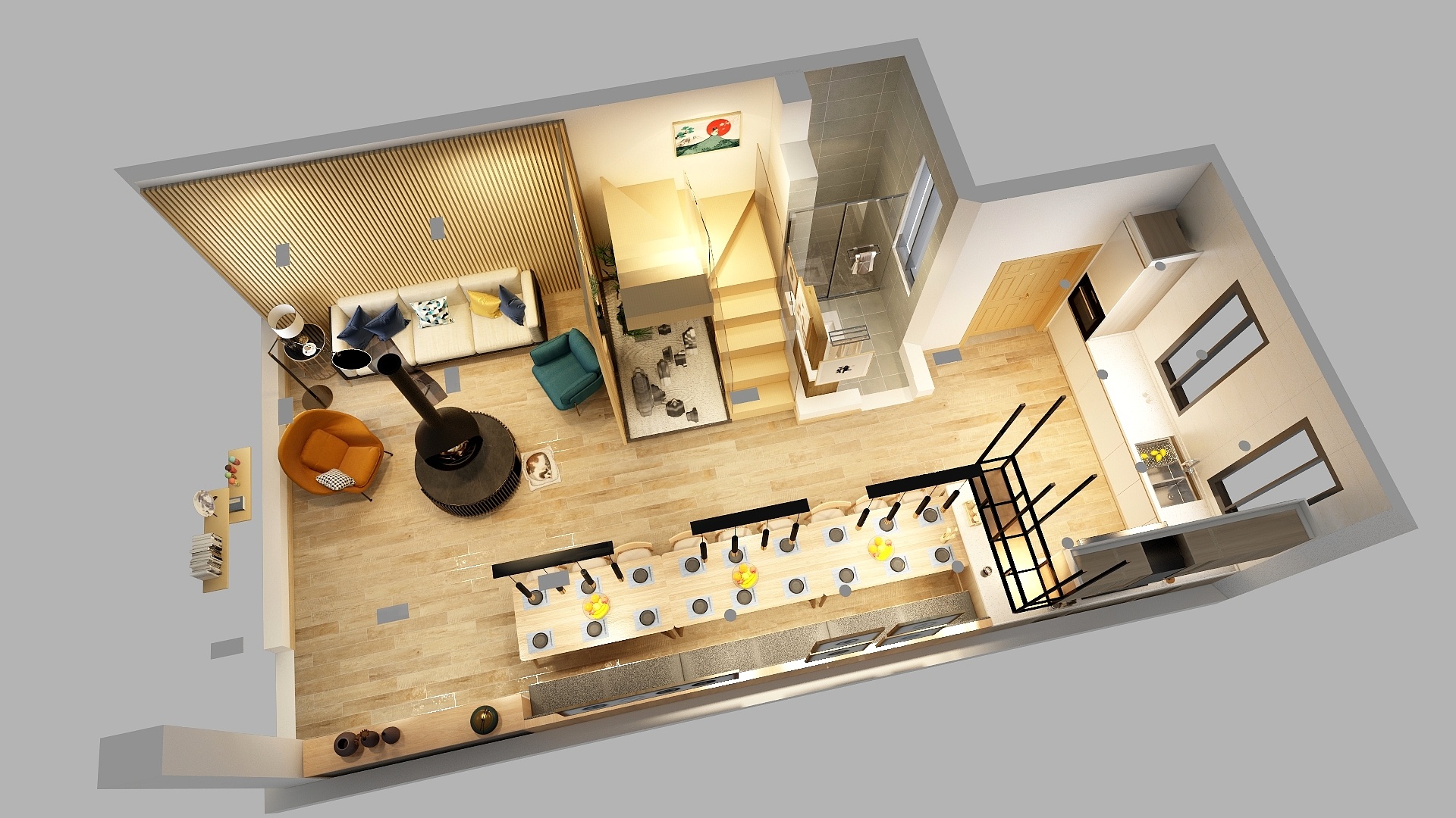 ZLS设计-保利别墅-北欧风格-装修设计方案