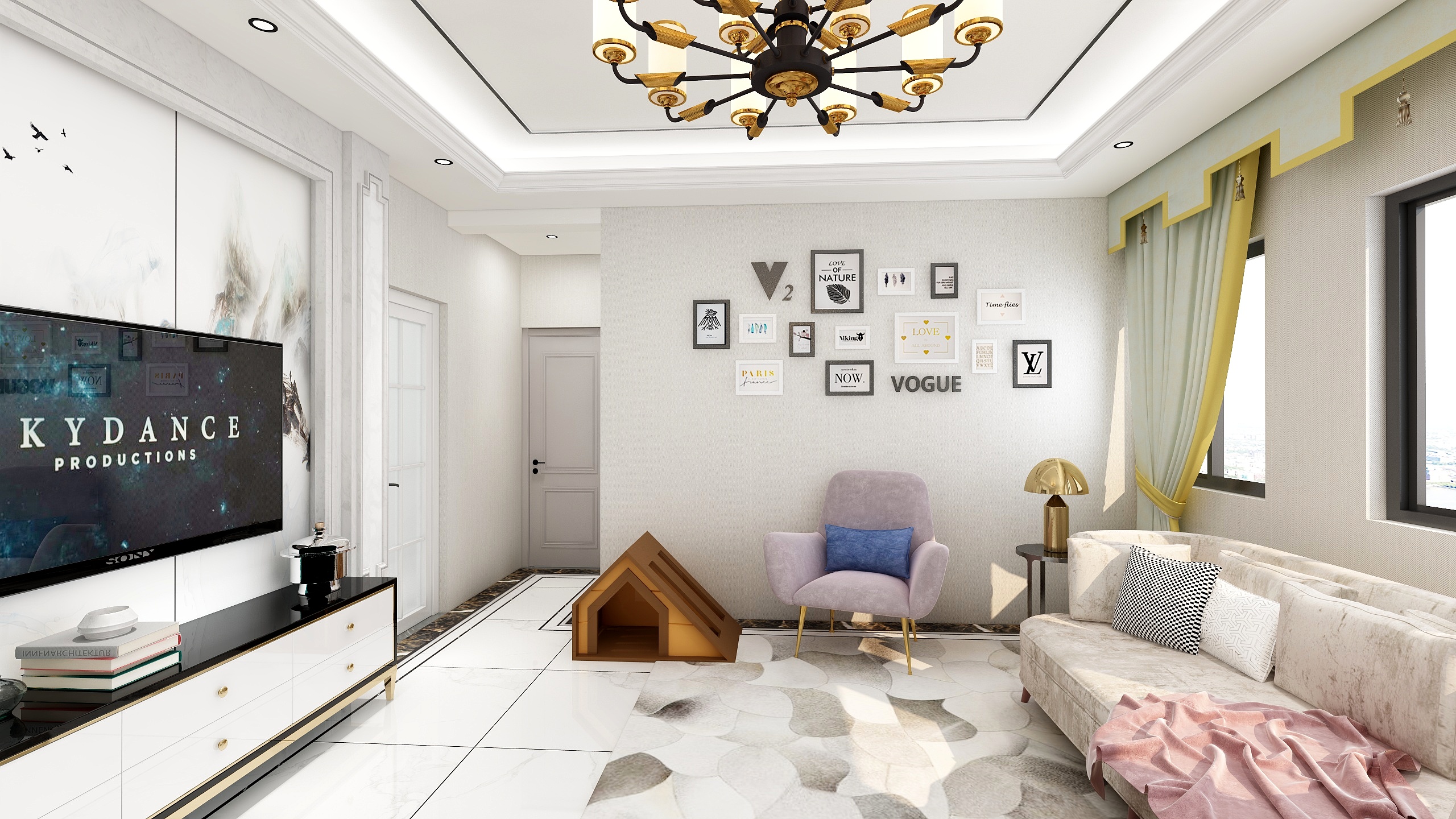 美家团队18983799938-瑞和园89.50㎡B户型3室2厅1卫-装修设计方案