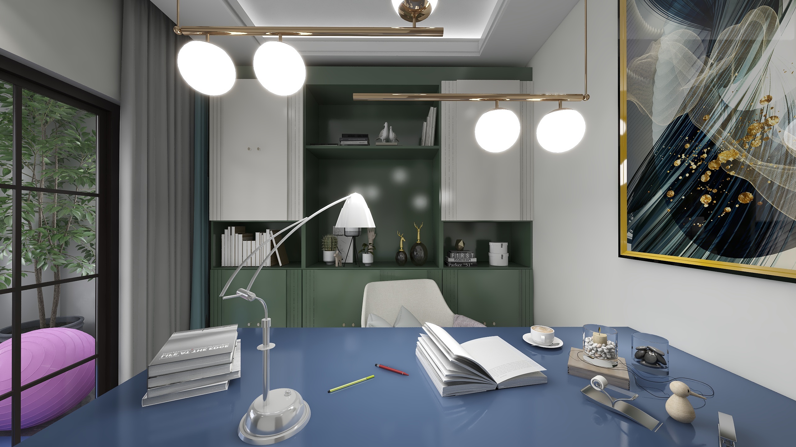 石方园征-瑞和园89.50㎡B户型3室2厅1卫装修效果图