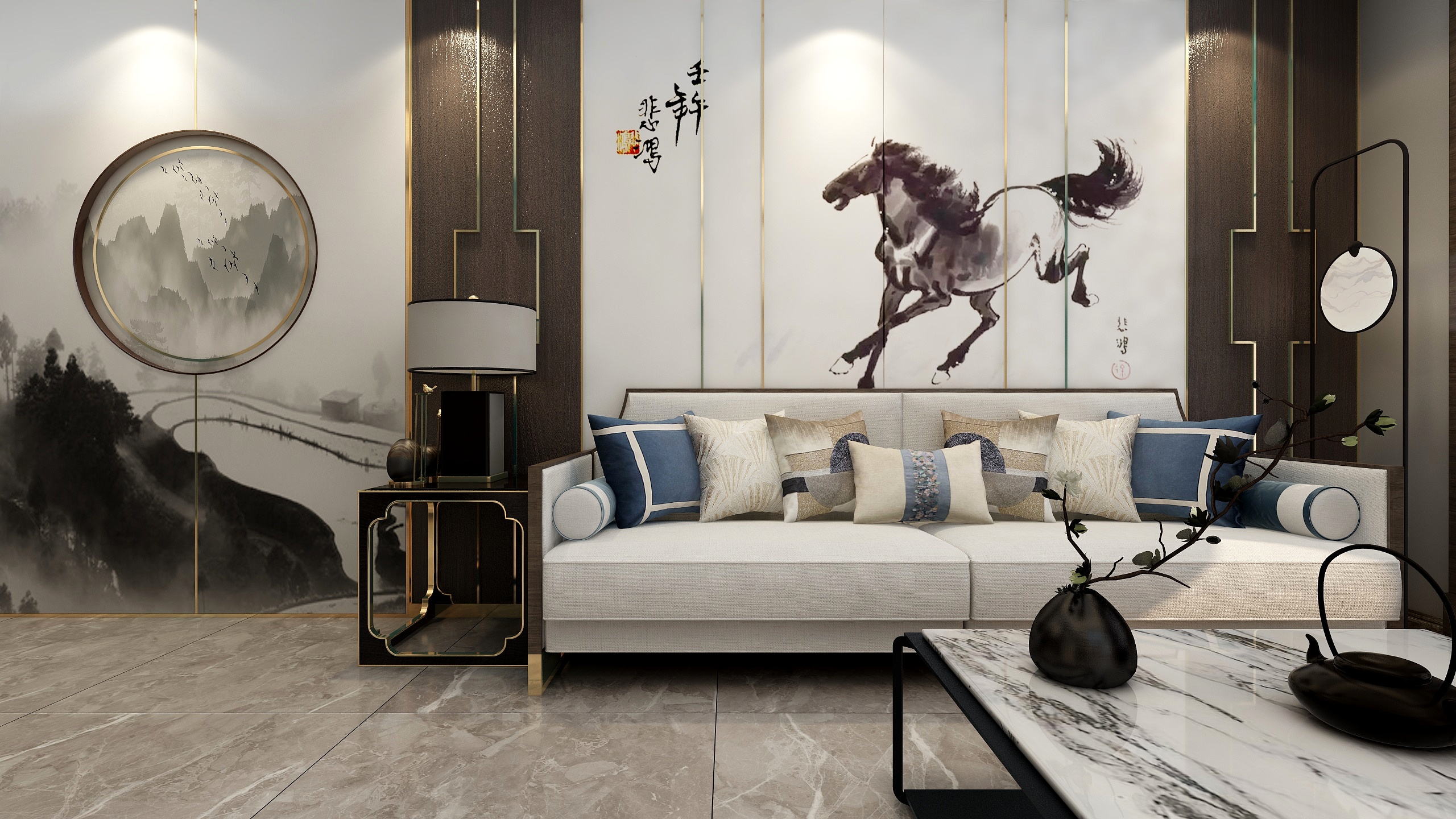 Monkey孙丽亚-新华都轻奢中式-装修设计方案