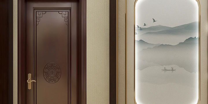 渝沐SKY-玄关效果图锦绣东郡140苏哥尊宅-装修设计方案