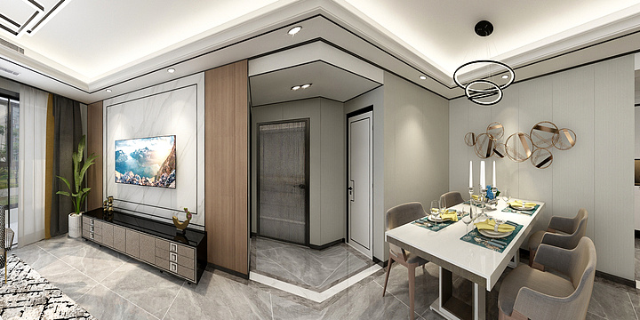 T视觉-宝控首府B样板间-装修设计方案