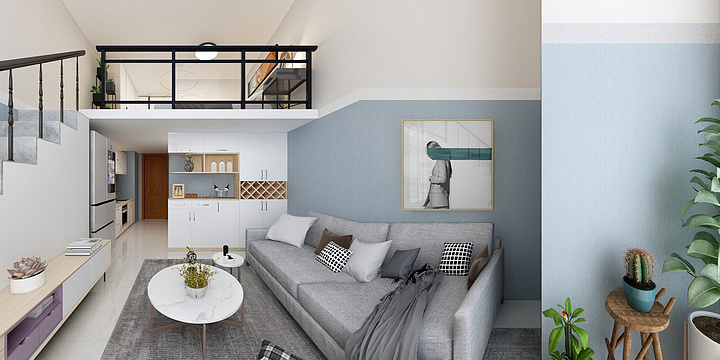 肖凌风-明园中心loft-装修设计方案