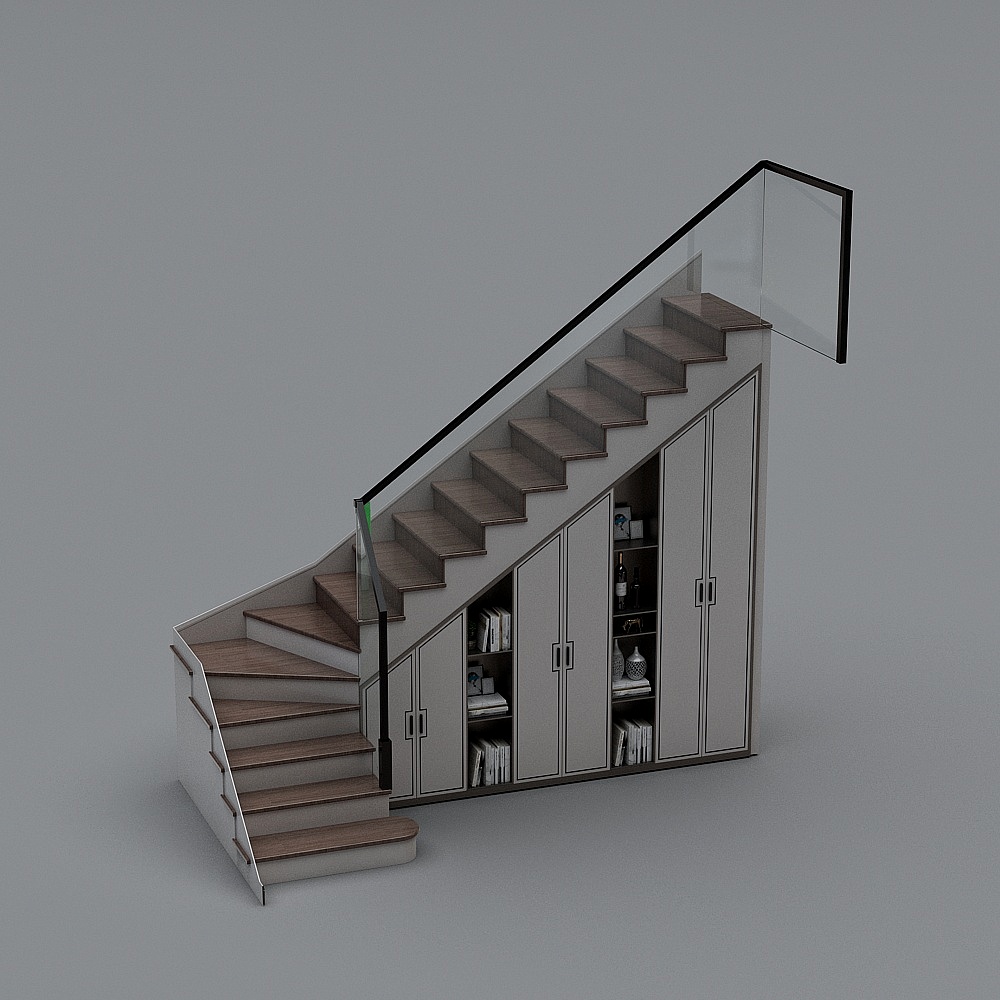 新中式楼梯储物柜组合GAI