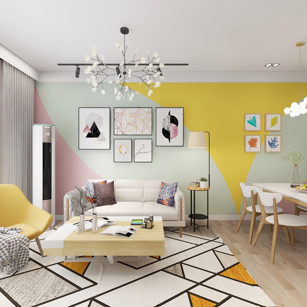 四川嘉阳装饰-德信海德公园83.00㎡A2’3室2厅1卫1厨-装修设计方案