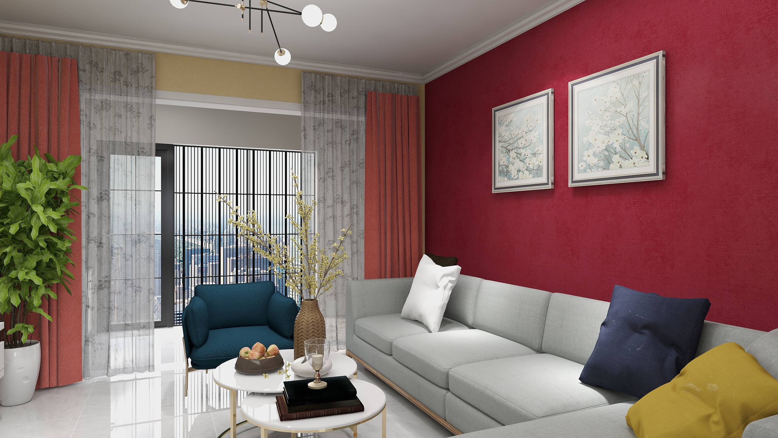 杰辉装饰丨何辉-新月湾-装修设计方案