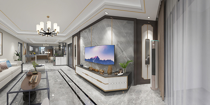 室内设计师杜-燕西华府一层-装修设计方案