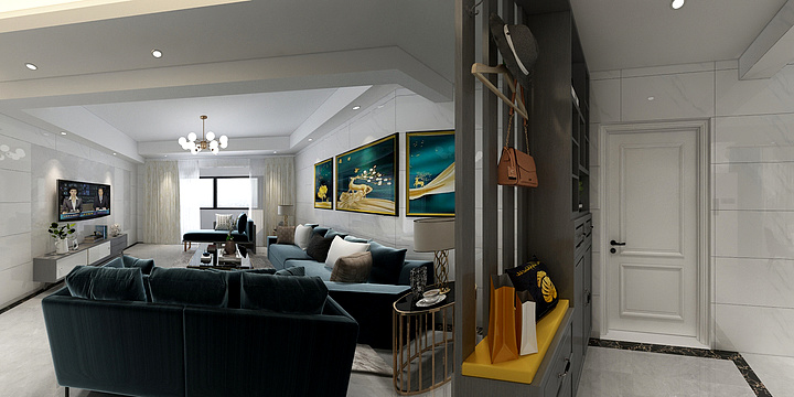 莆田拾光装饰有限公司-蒲板小区11#1203效果图-副本-装修设计方案