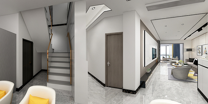 ChenguLCY-阳光绿洲复式楼-装修设计方案