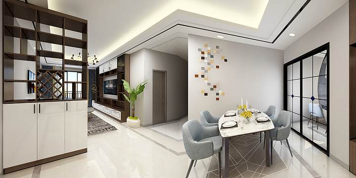 Maxki-博恩居美的1003VR全景效果图-装修设计方案