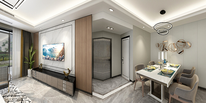 T视觉-宝控首府B样板间2-装修设计方案