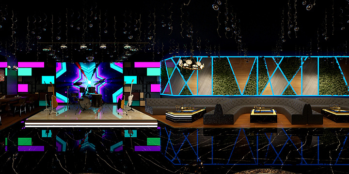 王彬-乐成装饰酒吧方案-装修设计方案