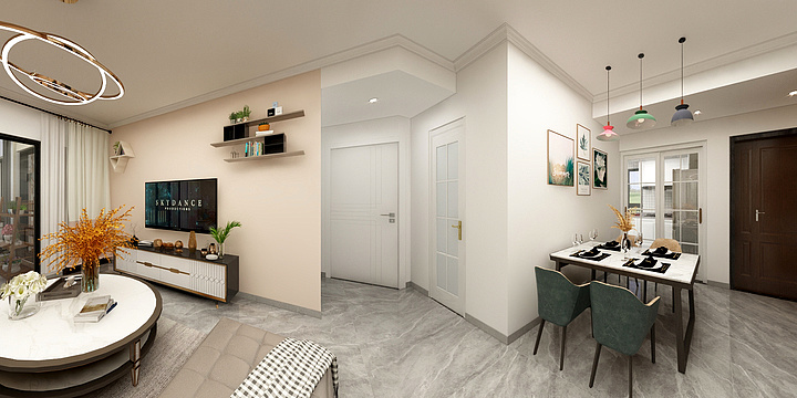 张龙13674066205-金色家园19-1806孙总雅居效果图-装修设计方案