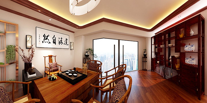 A效果图搬运工阿杰-梧桐阁罗总工作室-装修设计方案