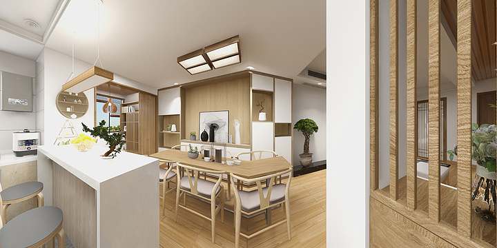 DesignerJM-和风听雨-装修设计方案