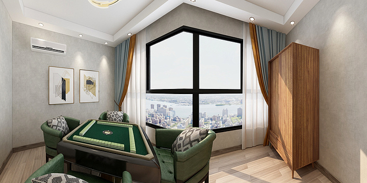 徐州维意oKPe-鼎轩茶舍效果图-装修设计方案