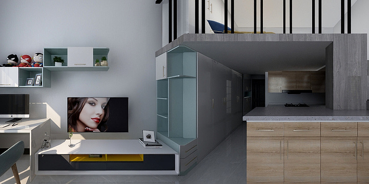 3DS光与影-润康公寓楼8-1017-装修设计方案