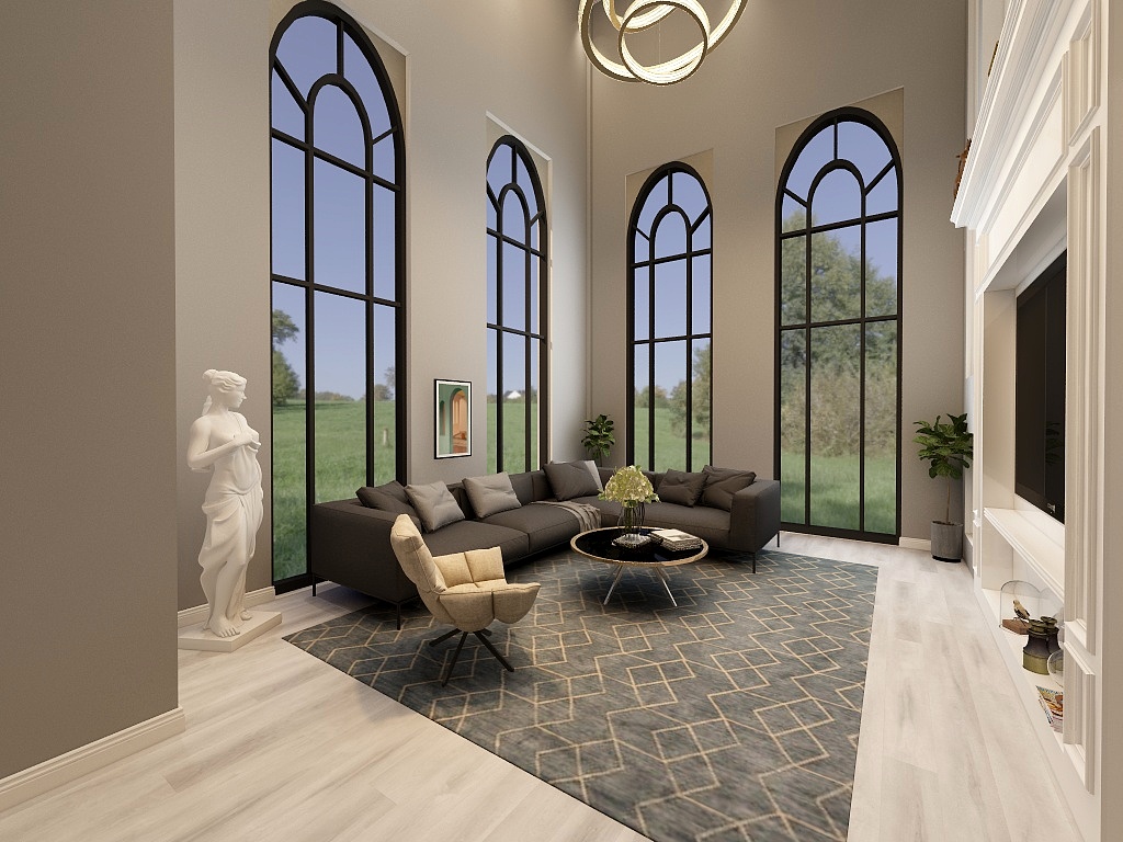 乔鲁克Vicky-一层平面图-装修设计方案