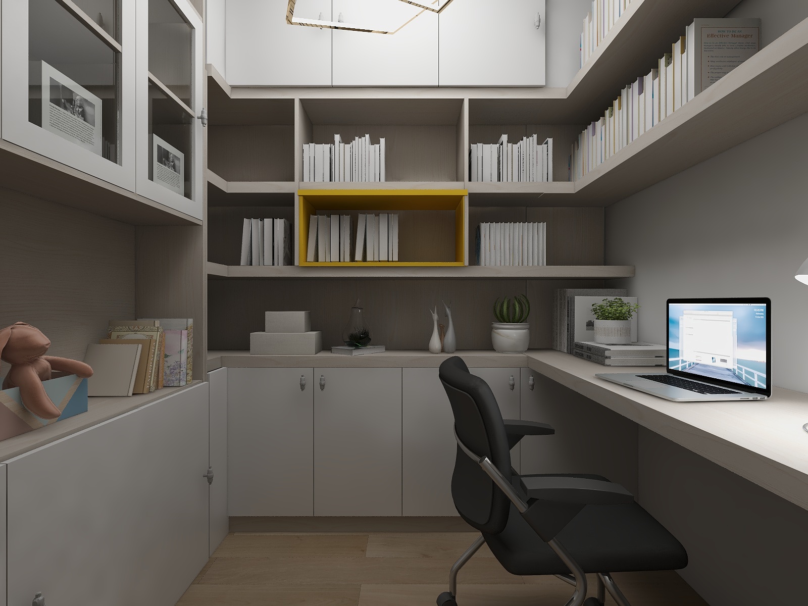 周设-中兆百汇书房—现代轻奢风-装修设计方案