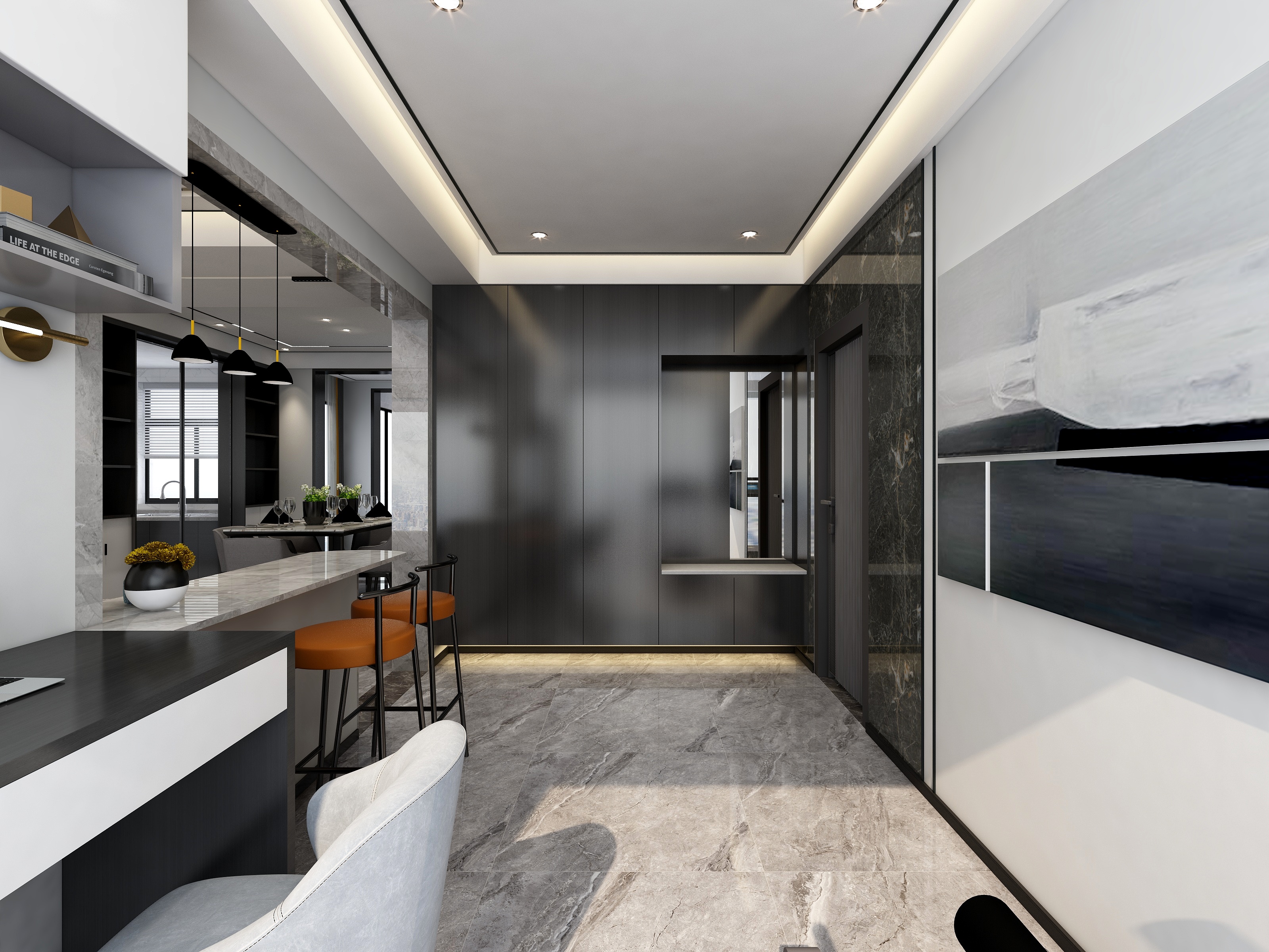 李青越-港式现代装修效果图