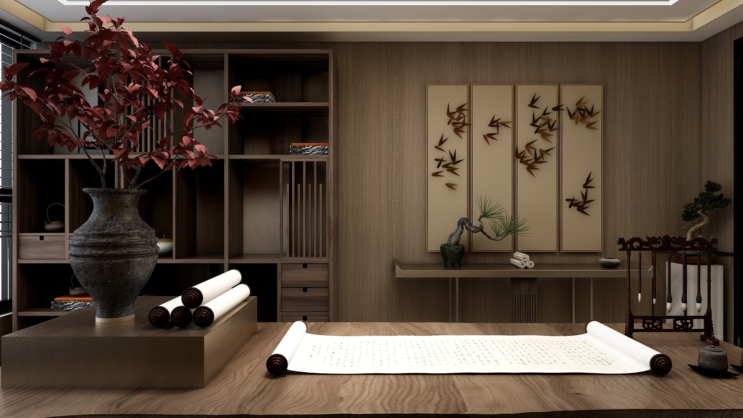 柏兰特设计工作室王朝-2层别墅户型装修效果图