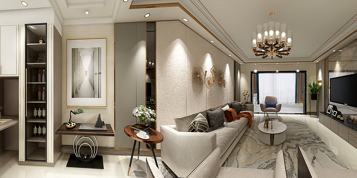 石门交换空间-佳境天城龙总雅居-装修设计方案