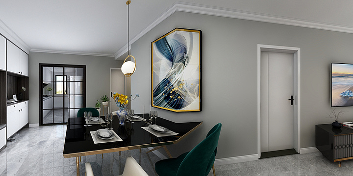 欢欢兔-和家欣苑B区37号1501室 酷-装修设计方案