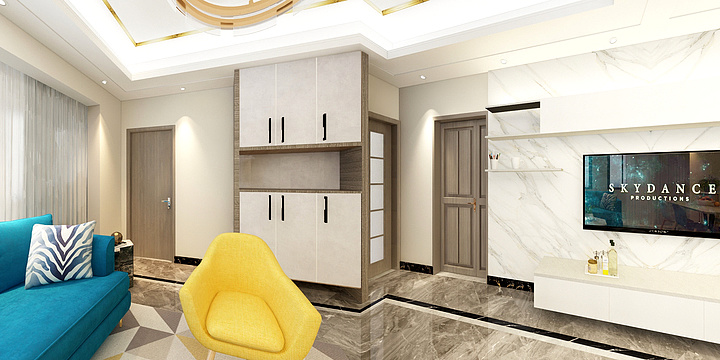 十初i-瑞和园89.50㎡B户型3室2厅1卫-装修设计方案