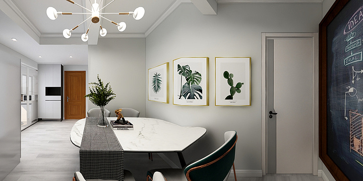 設計饰空-阳山花园60平 - 效果图-装修设计方案