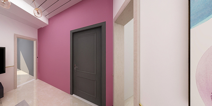 運吉美少女-8楼98号粉色格子-副本-装修设计方案