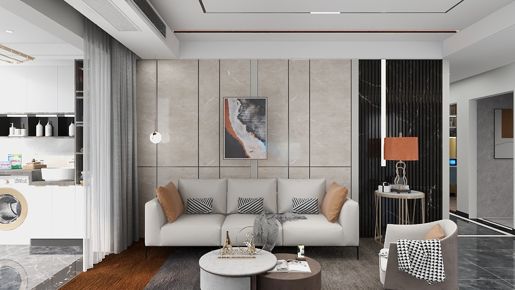 惠格帮装饰-（2）整体融合配色&客厅空间-副本-装修设计方案