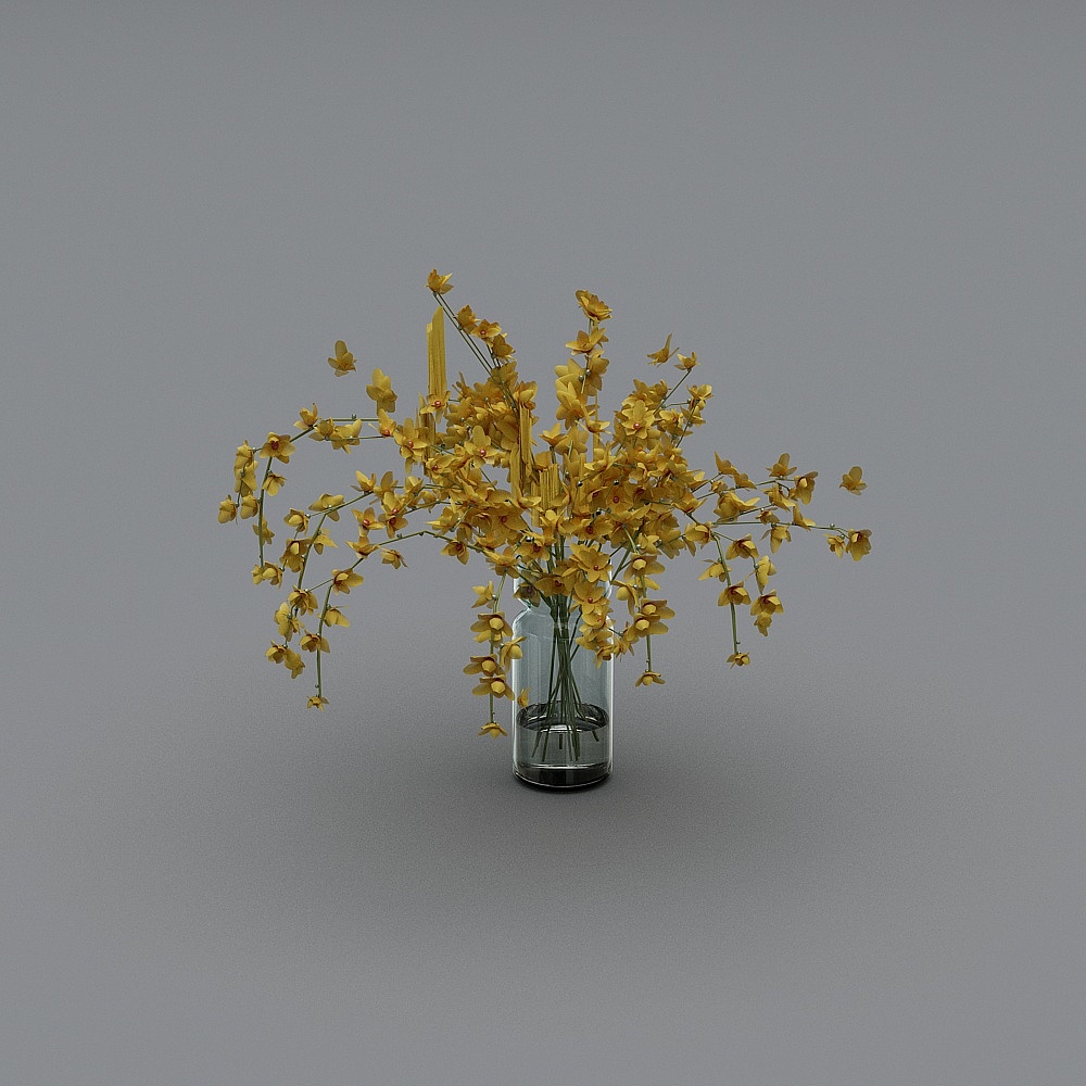 花瓶摆件3D模型