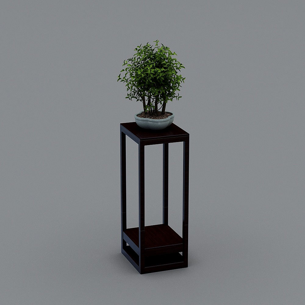 客厅绿植3D模型