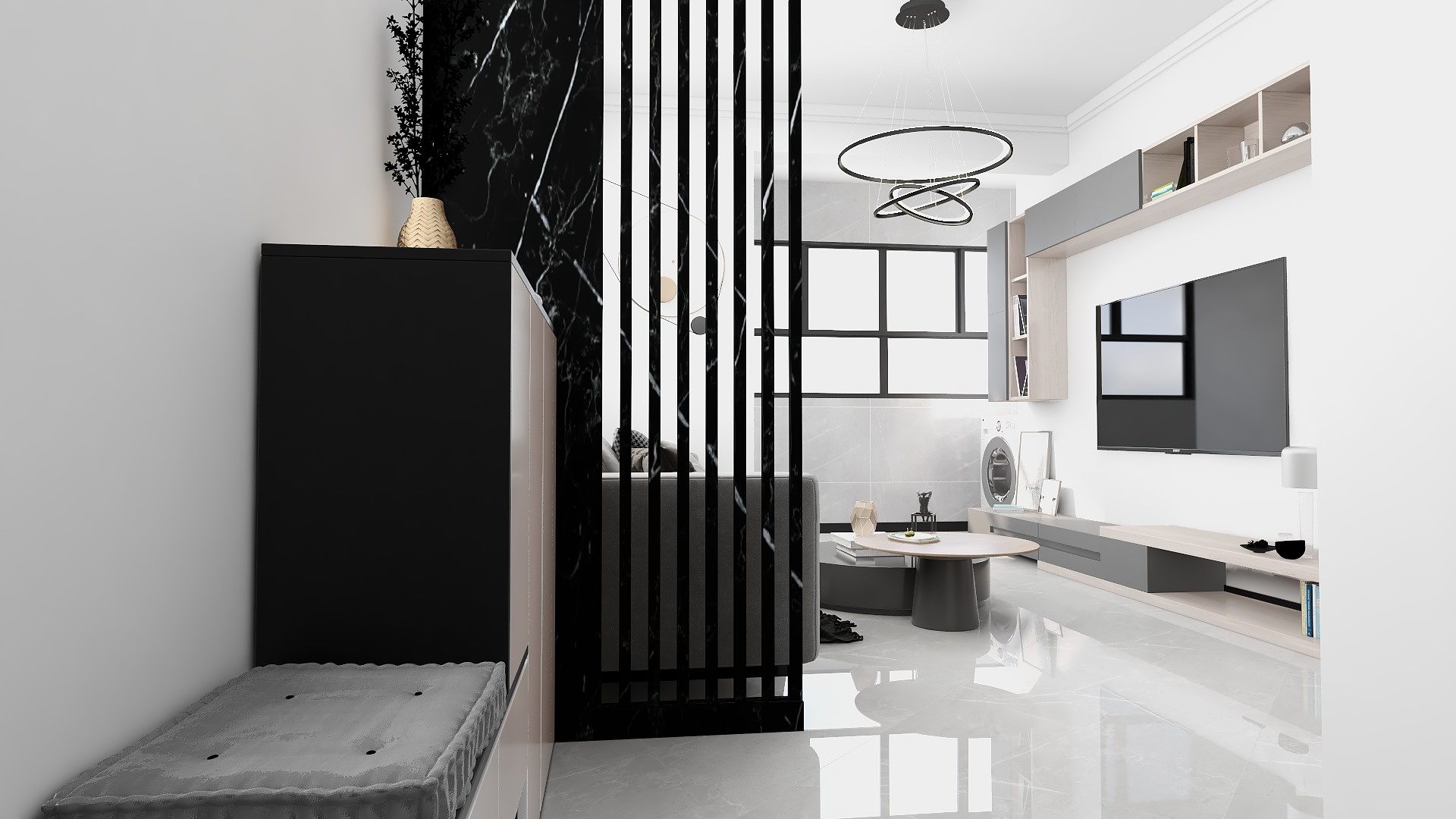 室内设计丨黄-桃源村六栋205李小姐-装修设计方案