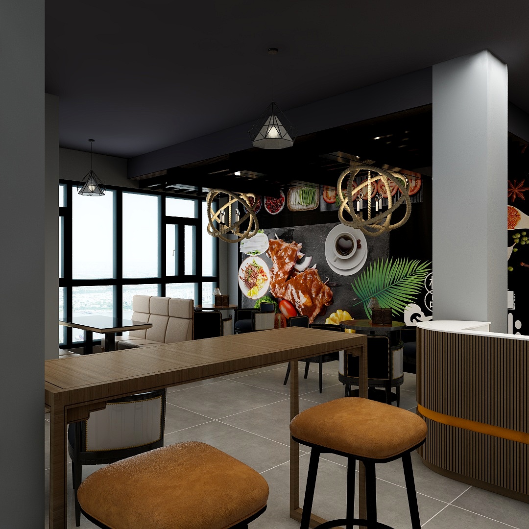 田工专业设计-咖啡厅-装修设计方案