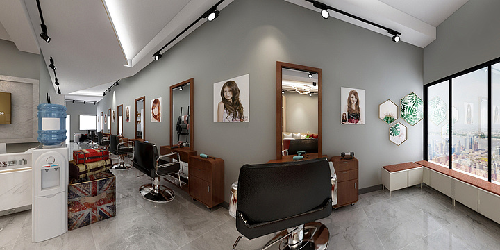 阿贺设计笔记-理发-装修设计方案