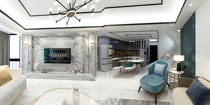 余热一柠檬设计-麒麟公馆9-508复式楼-装修设计方案