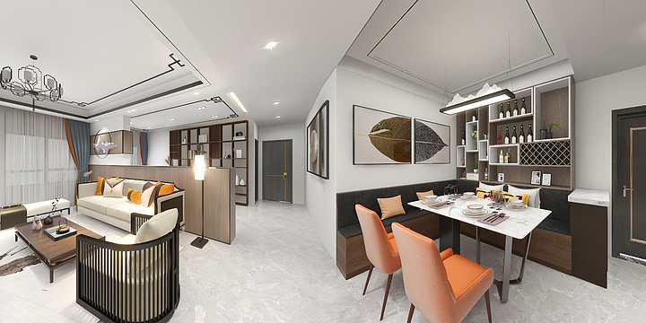 加菲猫装饰设计-融创微风之城袁哥雅居-装修设计方案