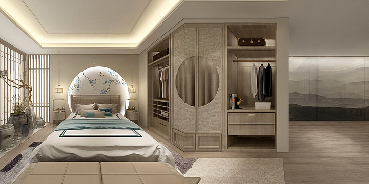 DeityjHED-清新中式家居-装修设计方案