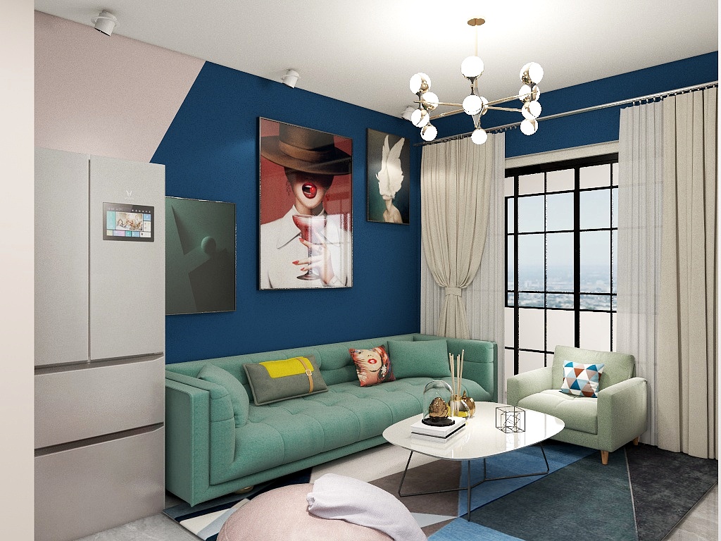 周玲-北欧撞色-装修设计方案