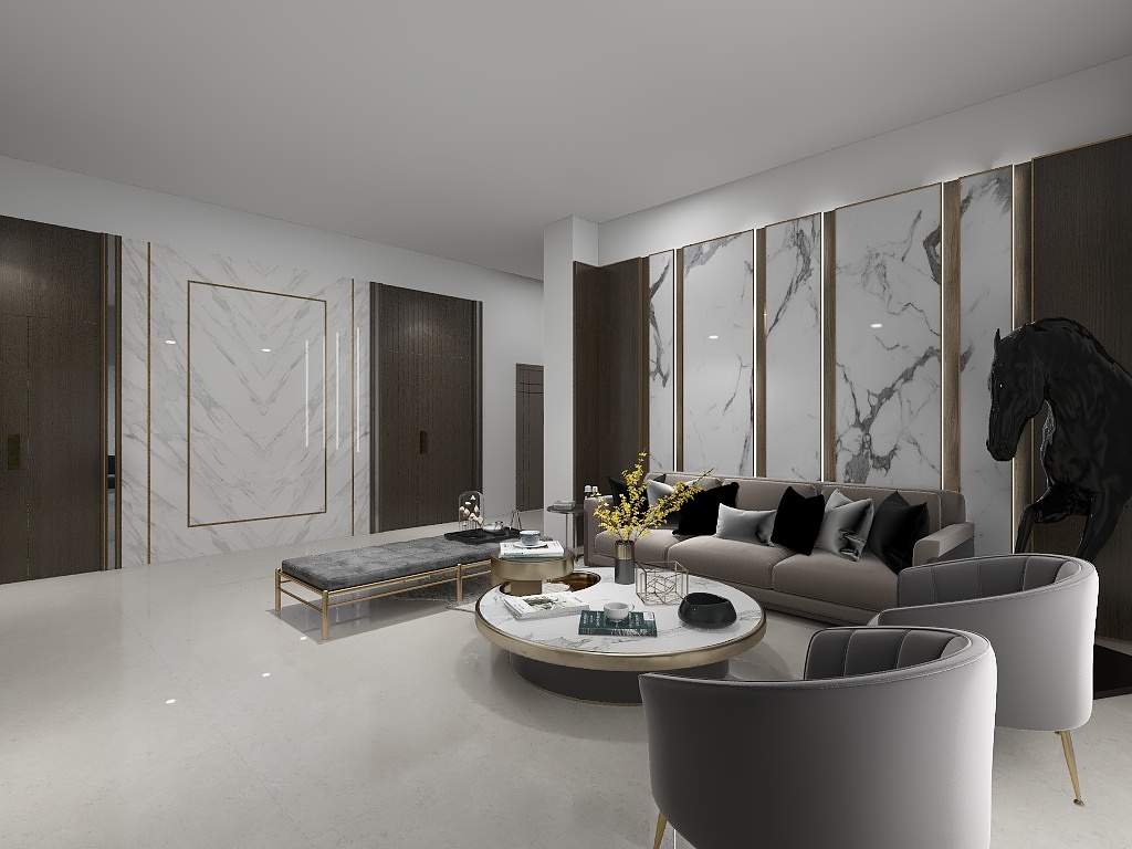 王进东-陈总自建四楼dwg-装修设计方案