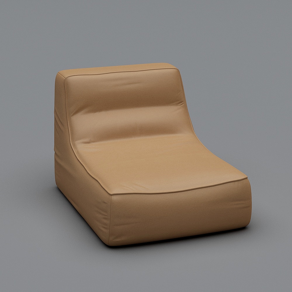 奢都 现代简约风格1716 懒人椅3D模型