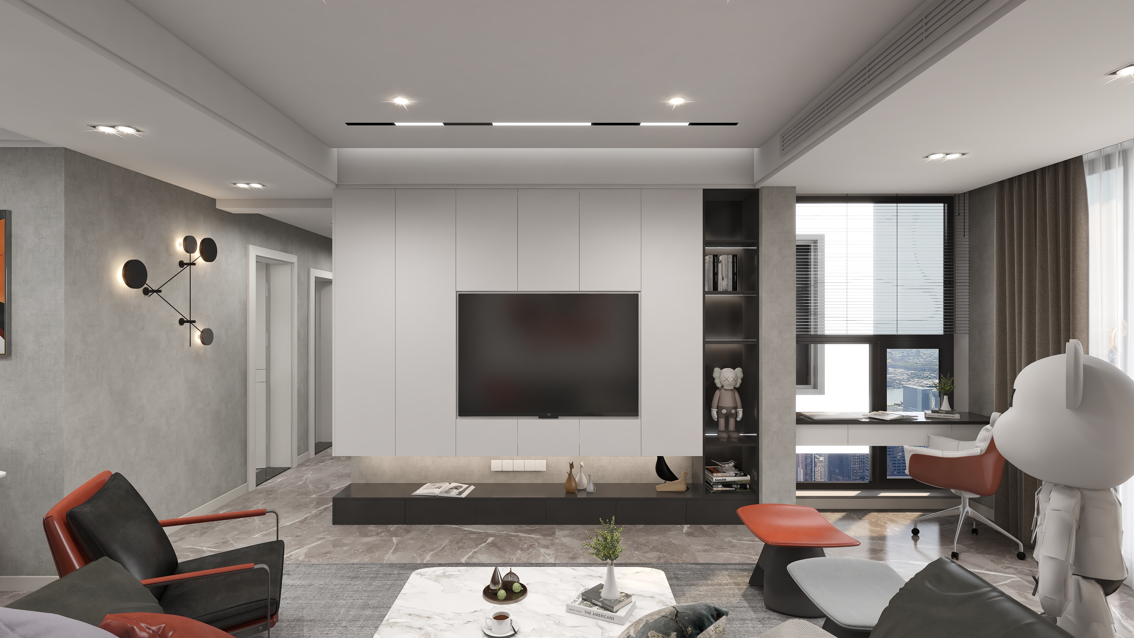 景冠~乔hLTd-无主灯现代极简家装设计-装修设计方案