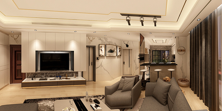 Ambition九梦-瑞和园89.50㎡B户型3室2厅1卫-装修设计方案