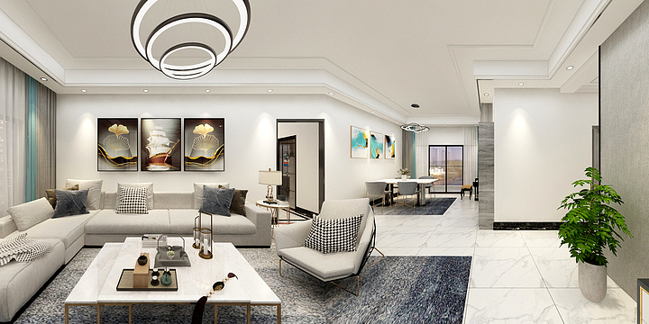 设计HG-20栋12B效果图-装修设计方案