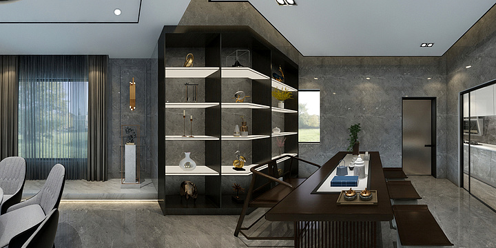 3D室内外效果图-奥园51栋01-装修设计方案
