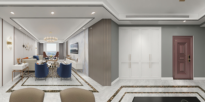 鸿沐装饰-万豪花园42栋201-装修设计方案