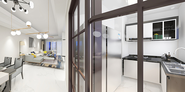 kominebe-三室两厅设计图-装修设计方案