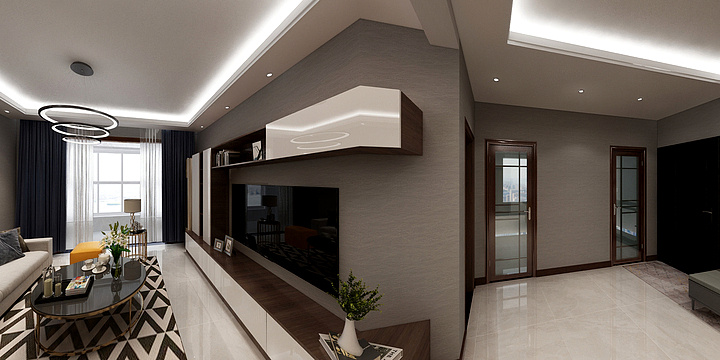 鲜老师-旭光佳苑104现代-装修设计方案